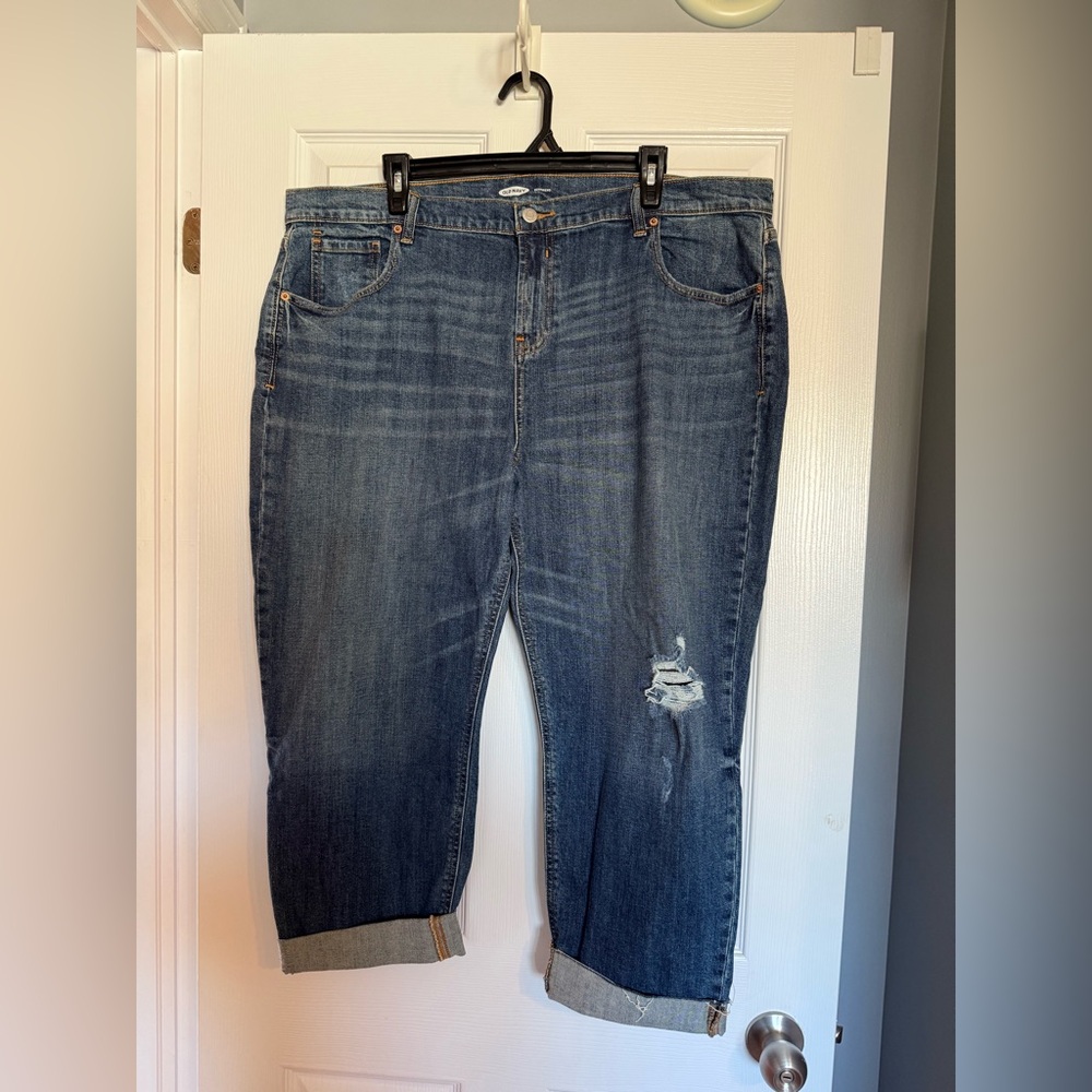 Old Navy Dark Blue Boyfriend Jeans